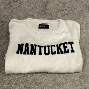 Women’s M white Nantucket sweater
